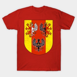 Łódź Voivodeship / Polish Eagle Regional Flag Design T-Shirt